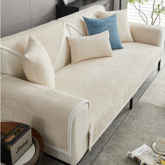 FunnyFuzzy Antimicrobial Striped Chenille Couch Cover