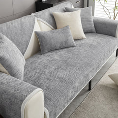 FunnyFuzzy Antimicrobial Striped Chenille Couch Cover