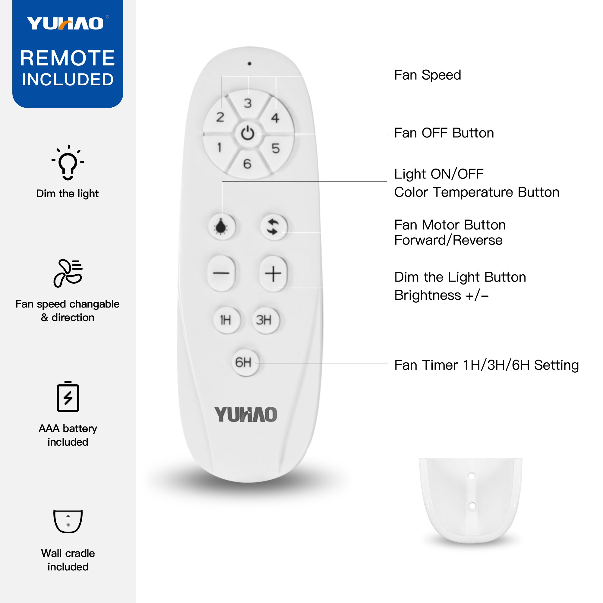 42-1053 42-Inch Ceiling Fan with LED Light